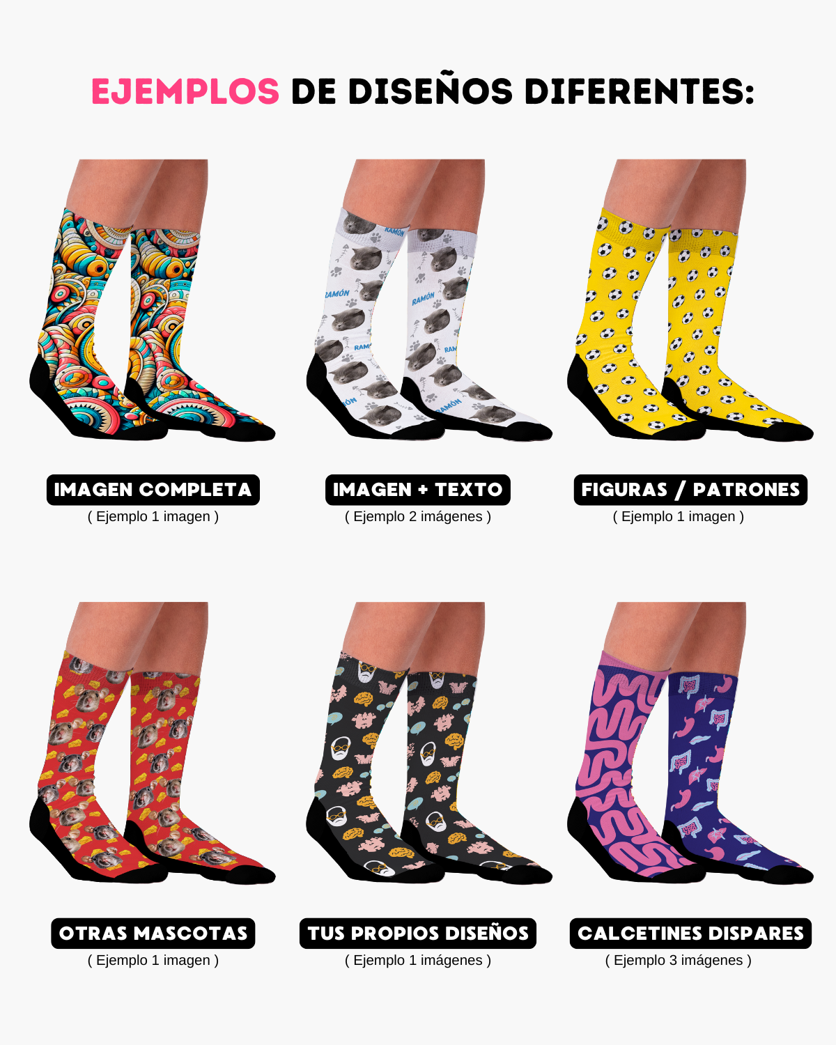 Calcetines Personalizados Diseño Diferente