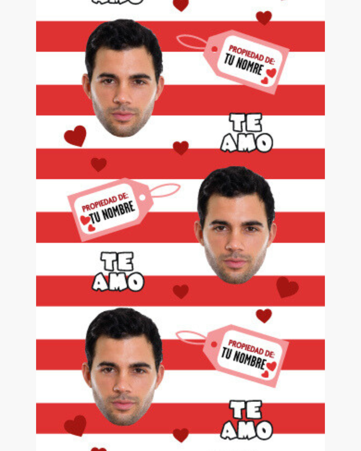 Calcetines Personalizados San Valentín Rayas