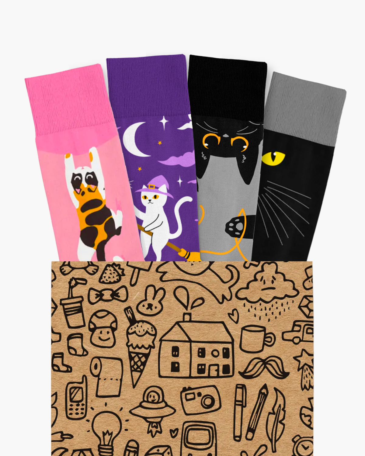 Paquete Gatos 4 Pares