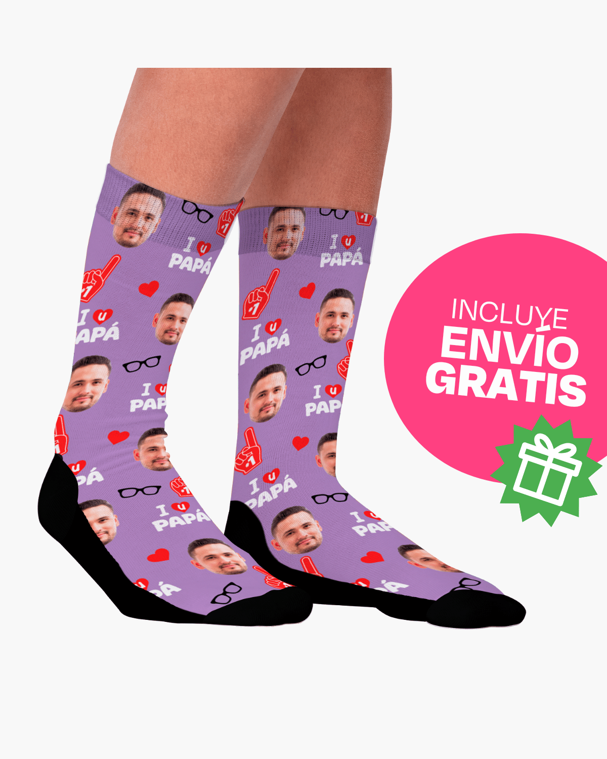 Calcetines Personalizados - Te amo Papá