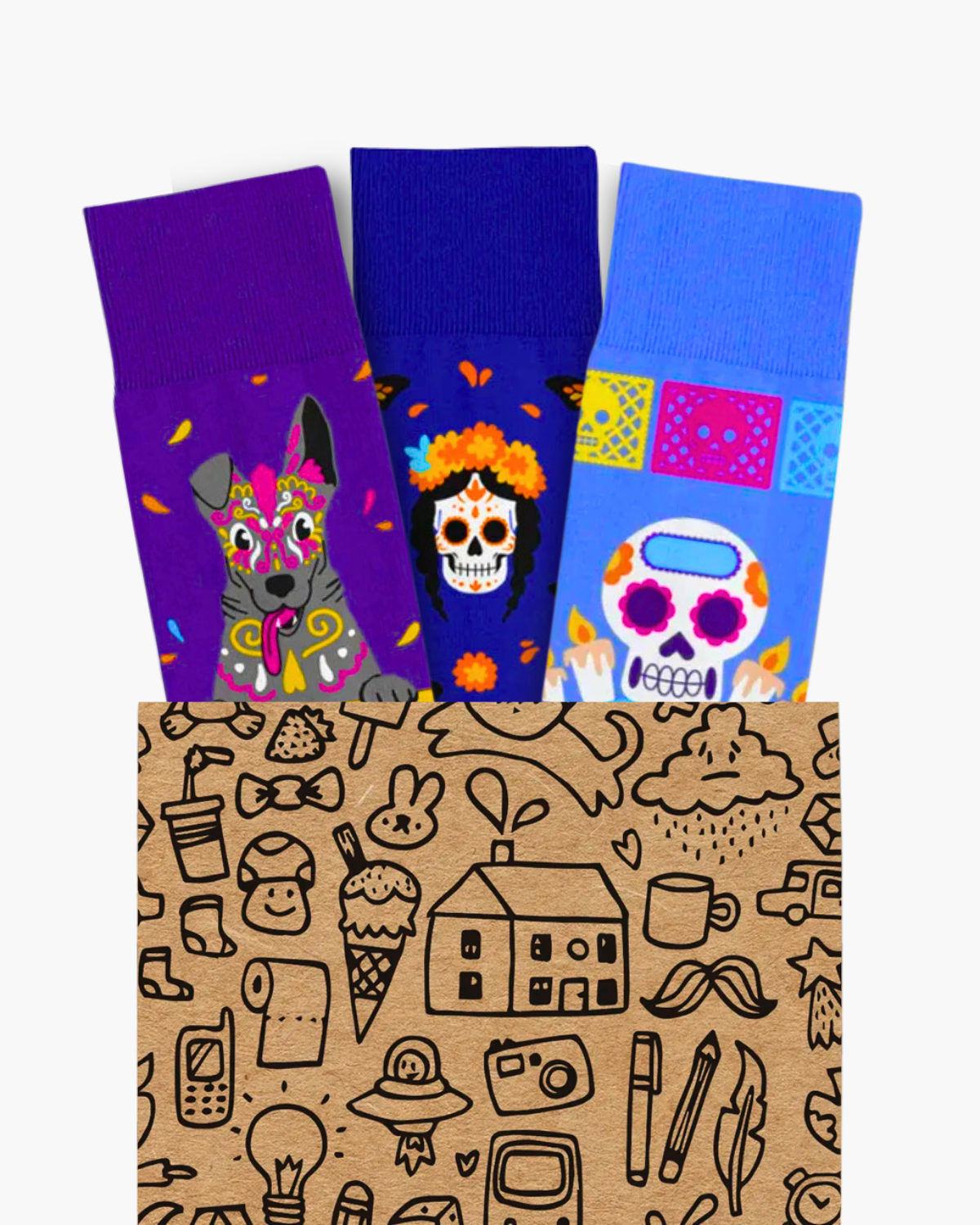 Paquete Día de Muertos 3 Pares