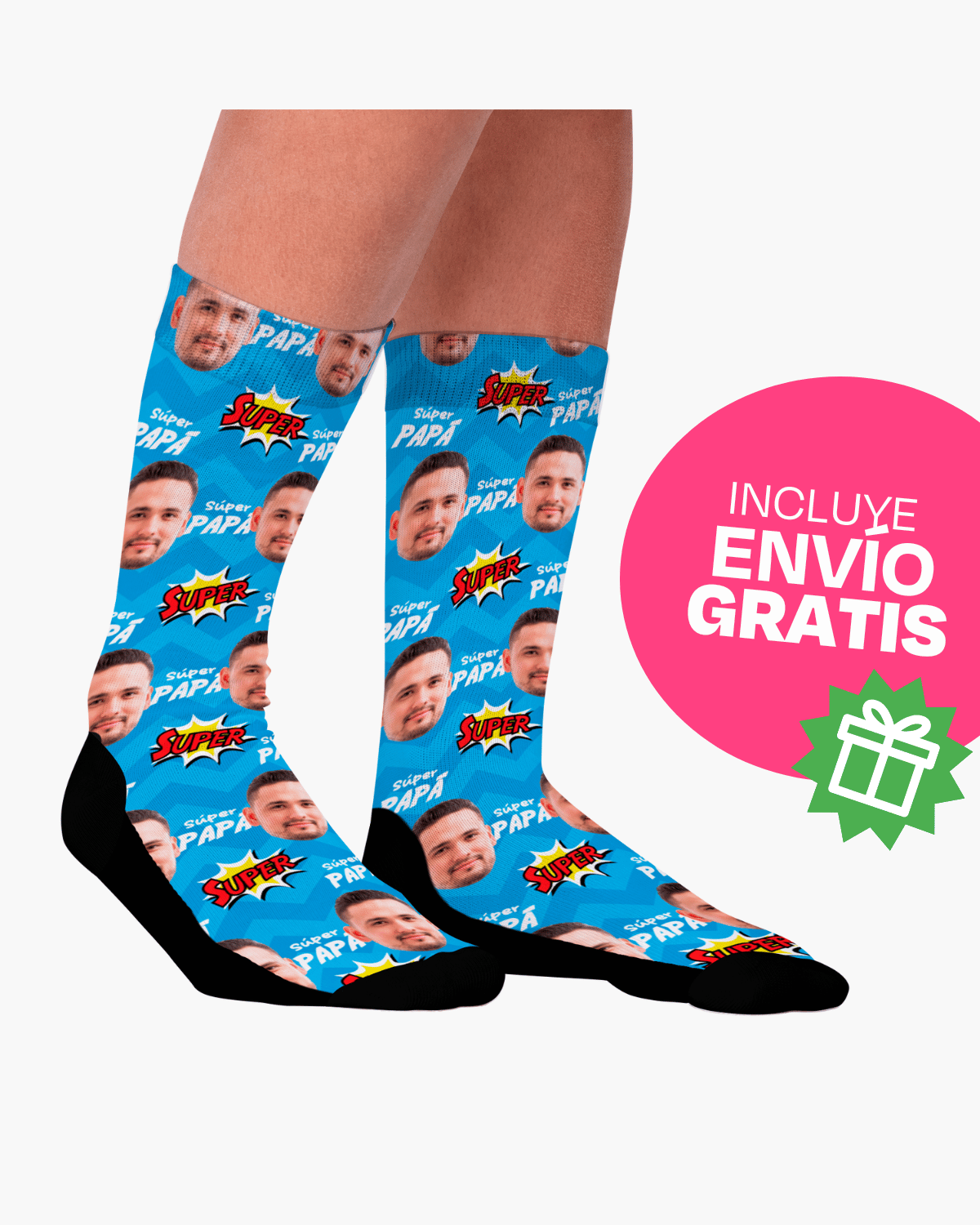 Calcetines Personalizados - Súper Papá